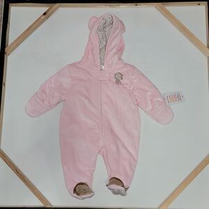 New Carter Just One You Pink Hooded Pram Newborn NB Baby Girl Monkey